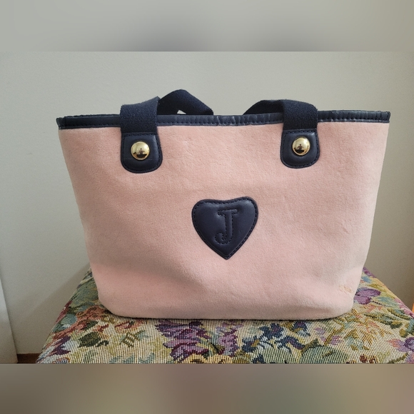 Vintage Juicy Couture Pink Velour Bag - Picture 3 of 12